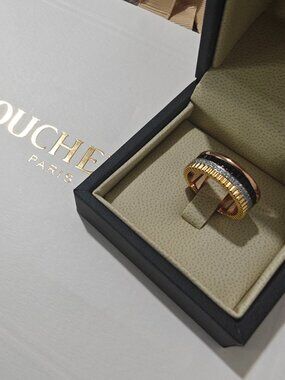 Boucheron Gearwheel Pave-Set Diamond Ring